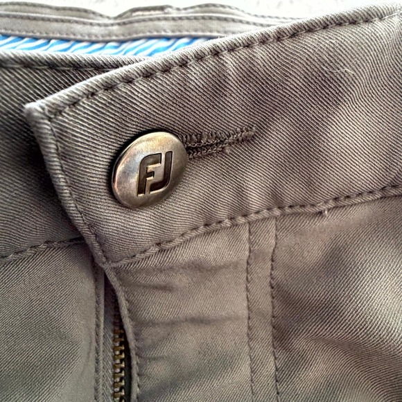 Footjoy Athletic Fit Golf Pants Men's 34x30 Grey Polyester Spandex Athletic Fit - Picture 10 of 11